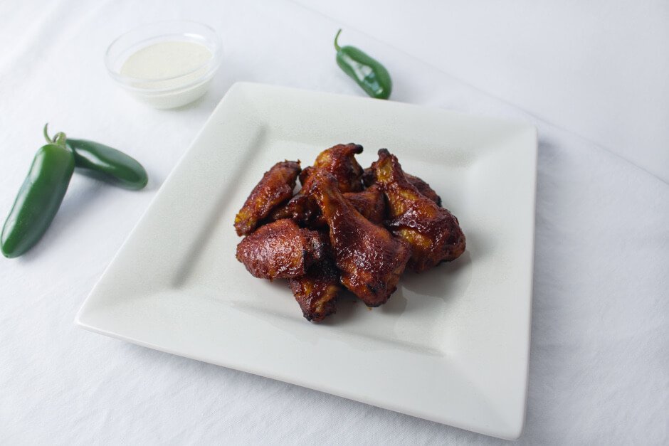 Jalapeno Honey Barbeque Chicken Wings Recipe